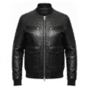 Elon Musk Leather Jacket – Black Bomber Style