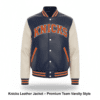 Knicks Leather Jacket – Premium Team Varsity Style