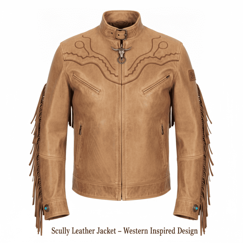 Scully Leather Jacket – Western Inspired Design