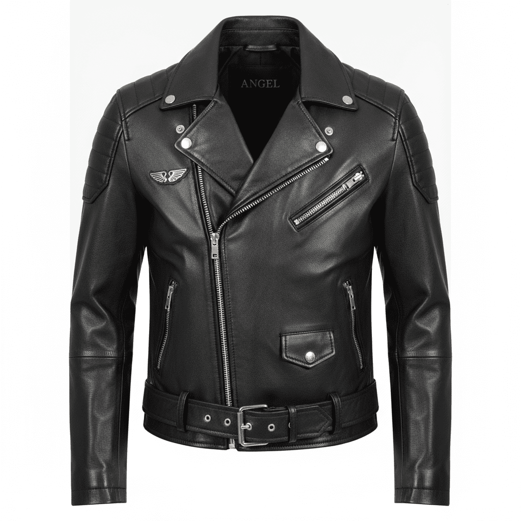 Angel Leather Jacket – Fashion Biker Design