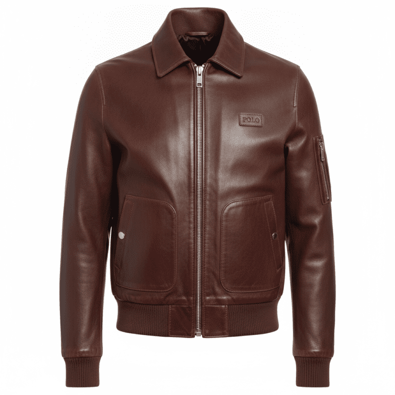 Polo Leather Jacket – Premium Bomber Design
