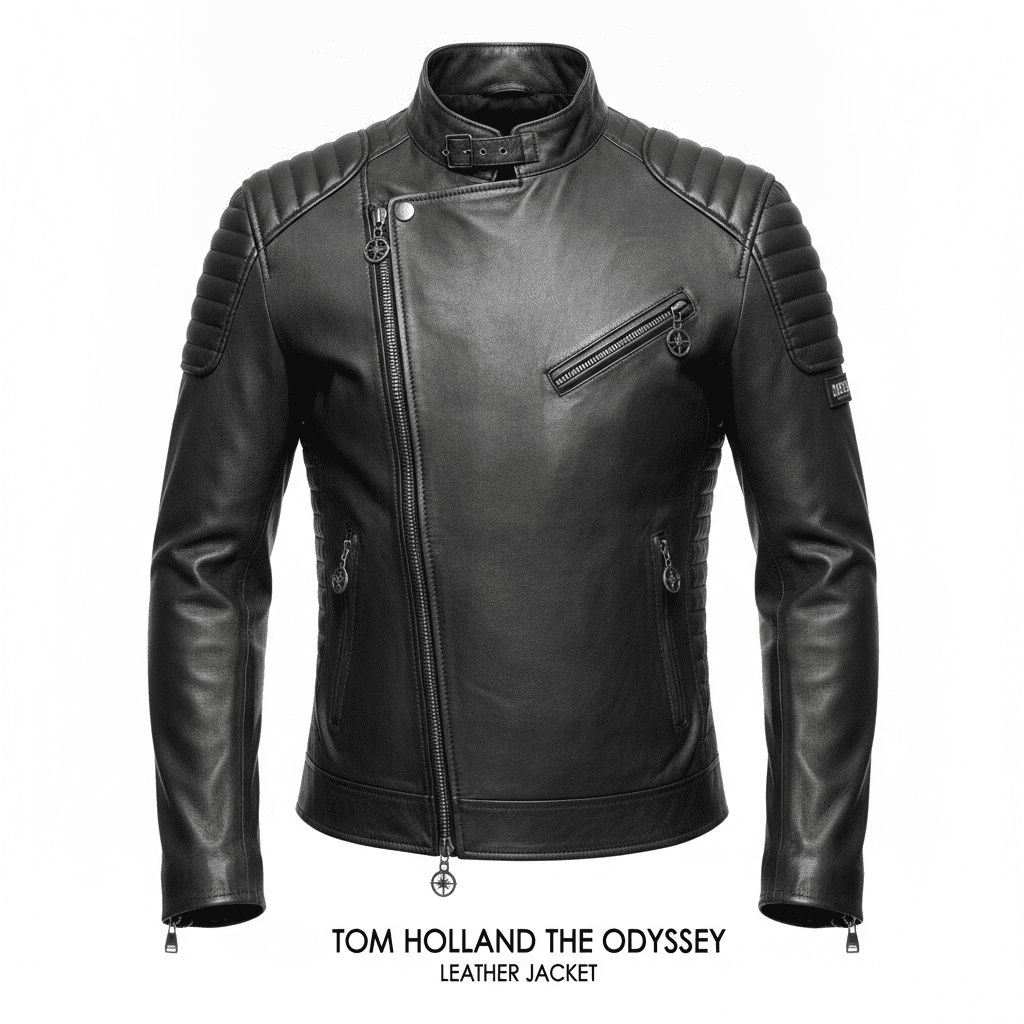Tom Holland The Odyssey Leather Jacket