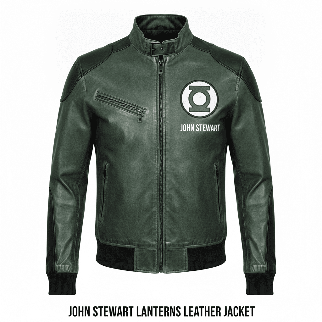 John Stewart Lanterns Leather Jacket