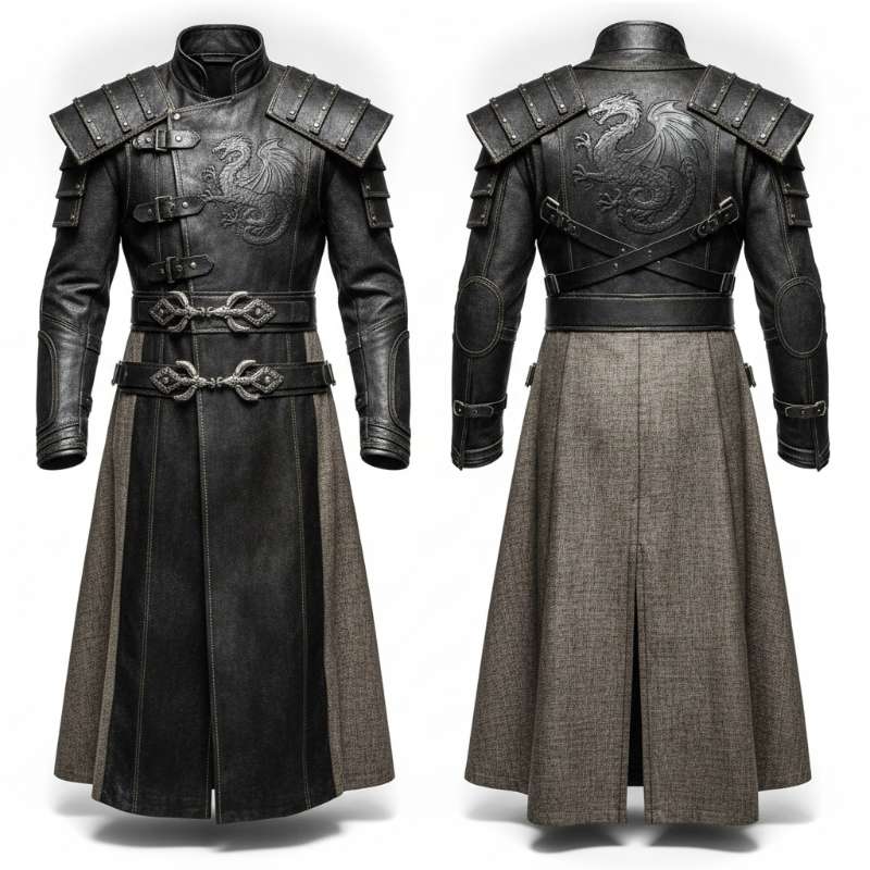 House of the Dragon Dragon Rider Long Coat